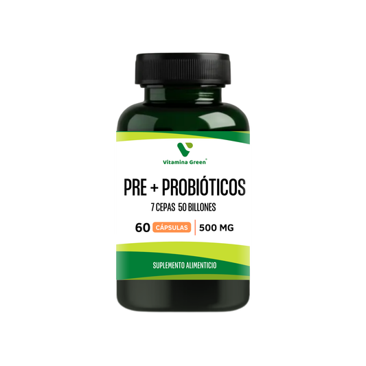 Apoya tu bienestar digestivo y el equilibrio de la microbiota con los Probióticos 50 Billones UFC y Prebióticos de Vitamina Green. Envío a todo Chile.