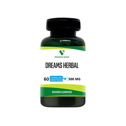 Vitamina Green Dreams Herbal, concilia el sueño y reduce el estrés con Valeriana y Pasiflora. ¡Duerme mejor hoy! ¡Compra en Chile!