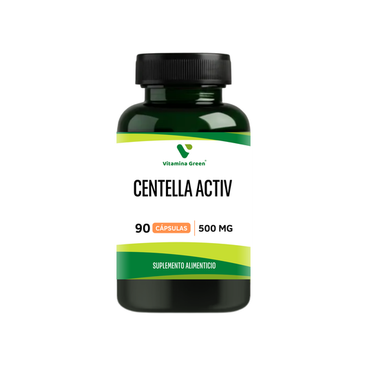 Descubre Centella Activ 500 mg Vitamina Green. Suplemento natural con algas marinas y glucomanano para apoyar tu bienestar diario. Envío rápido en todo Chile.