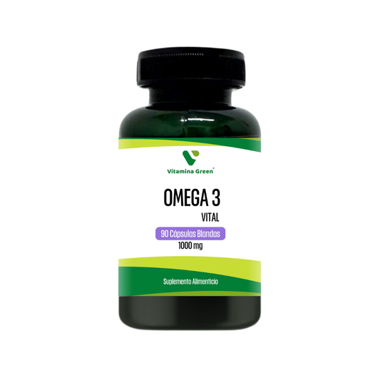Vitamina Green Omega 3: suplemento para la salud de tu corazón, cerebro y visión. ¡Compra en Chile y protege tu bienestar hoy!