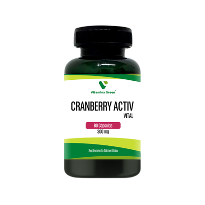 Cranberry de Vitamina Green con Arándano Rojo y Vitamina C para prevenir infecciones urinarias y cistitis. ¡Compra en Chile y protege tu salud!