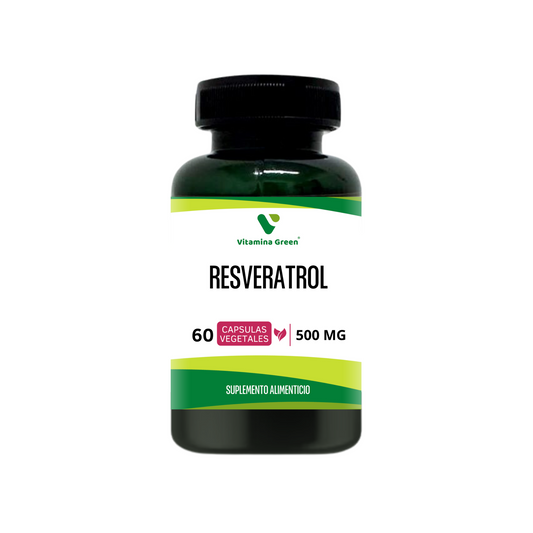 Resveratrol Vitamina Green, suplemento potente antioxidante que ayuda a combatir el envejecimiento celular. ¡Protege tu juventud y compra en Chile!