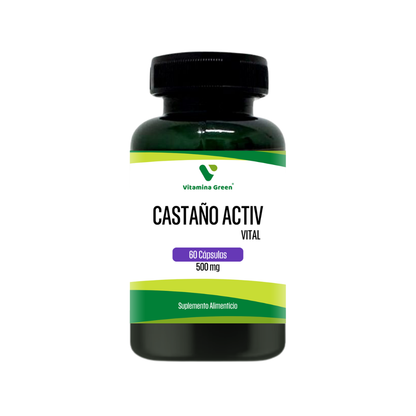 Vitamina Green Castaño Activ: con castaño y arándano para mejorar la circulación y aliviar las varices. ¡Compra en Chile y siéntete aliviado!