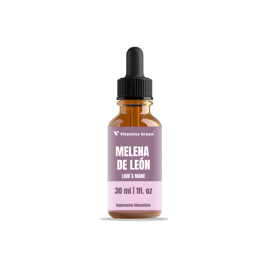 Mejora tu enfoque y bienestar mental con Melena de León en gotas. Compra ahora en Vitamina Green, envío rápido en Chile.