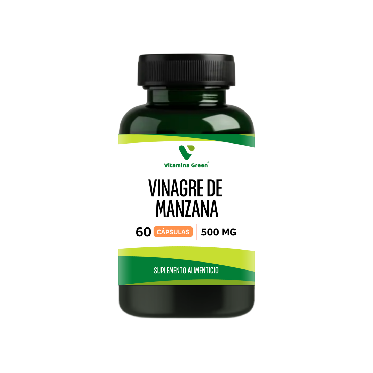 Complementa tu nutrición con Vinagre de Manzana 500 mg de Vitamina Green. Apoyo natural para tu bienestar digestivo y balance metabólico. Envío a todo Chile.