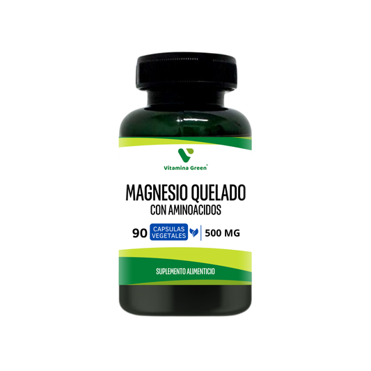 Vitamina Green Magnesio Quelado, máxima absorción para energía, relajación y salud muscular. ¡Potencia tu bienestar en Chile hoy!