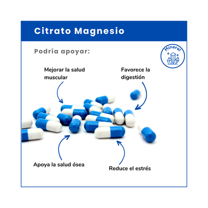 Vitamina Green Citrato de Magnesio: el suplemento ideal para reducir el estrés, mejorar el sueño y relajar tus músculos. ¡Compra el tuyo en Chile!